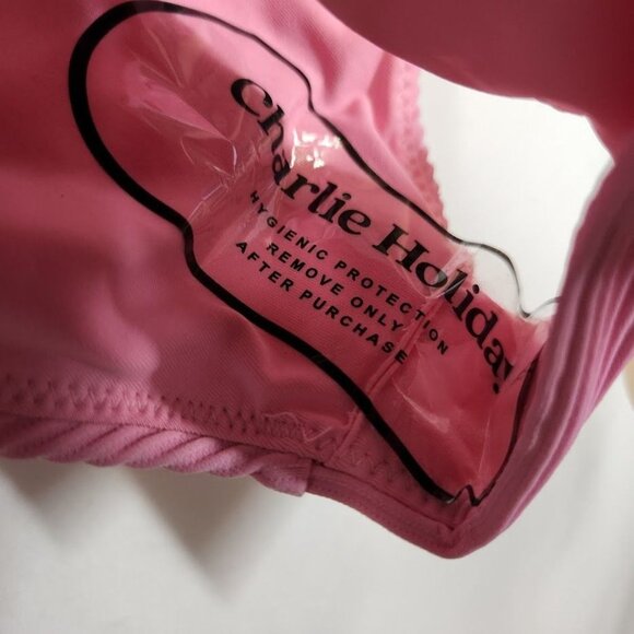 NWT Charlie Holiday PAROS BRIEF in Punch‎ Pink Size Small - Picture 7 of 10